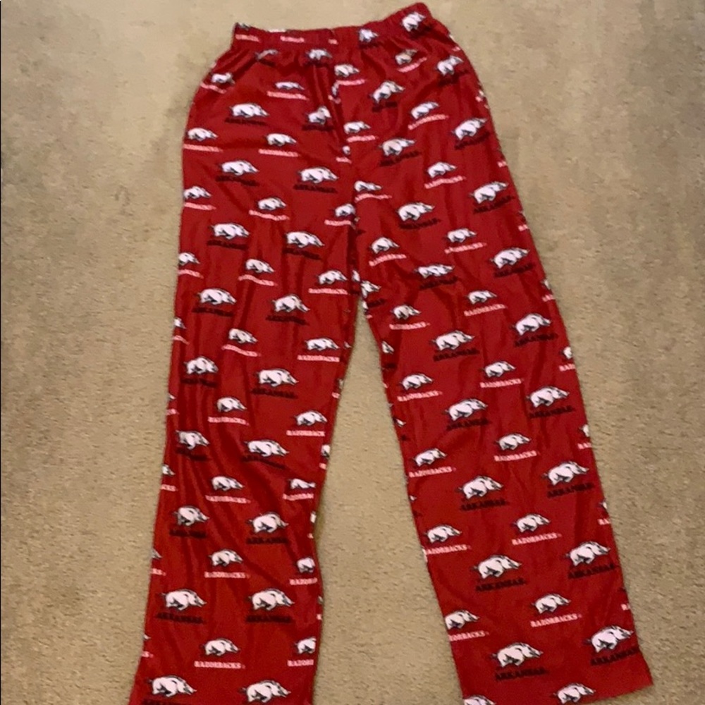 Arkansas razorbacks pajama pants size: youth large